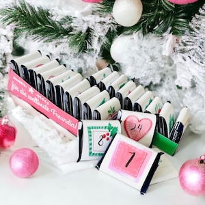 Advent calendar FREUNDIN BFE filled with 24x THANK YOU Christmas time, DIY, print template, self-love