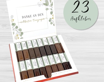 Sticker set for Merci Chocolate | personal gift for the best man