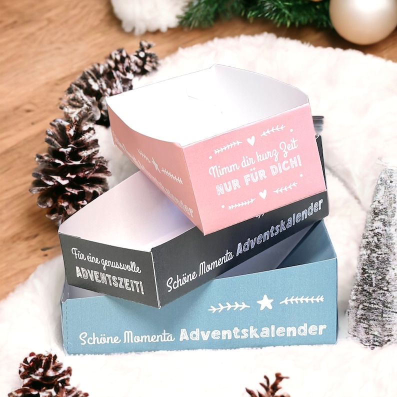 Adventskalender Tee schöne Momente gefüllt mit 24 Ideen für die Weihnachtszeit, Selbermachen, Druckvorlage, Sprüche Bild 3