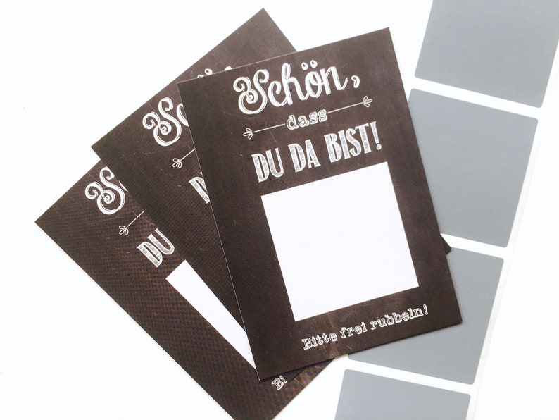 Scratch cards for the wedding black image 2