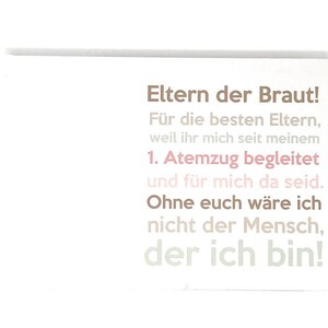 Hochzeitsgeschenk Buch Eltern der Braut Erinnerungsalbum zdjęcie 3