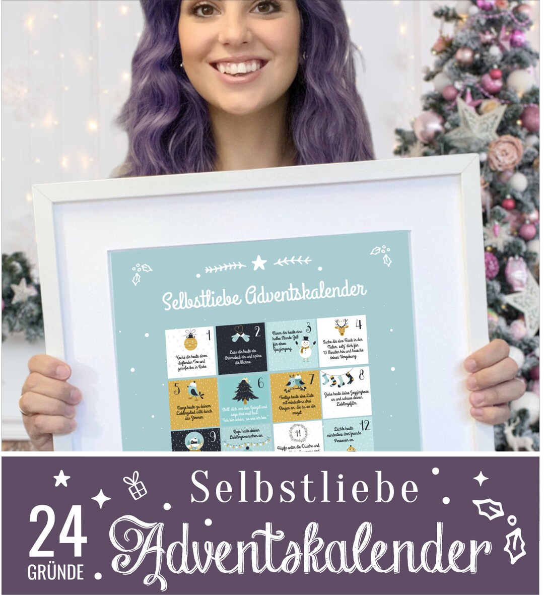 Selflove Advent Calendar With 24 Mindfulness Exercises A3 Etsy