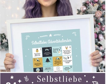 Calendario de Adviento de amor propio con 24 ejercicios de mindfulness - Calendario de Navidad A3