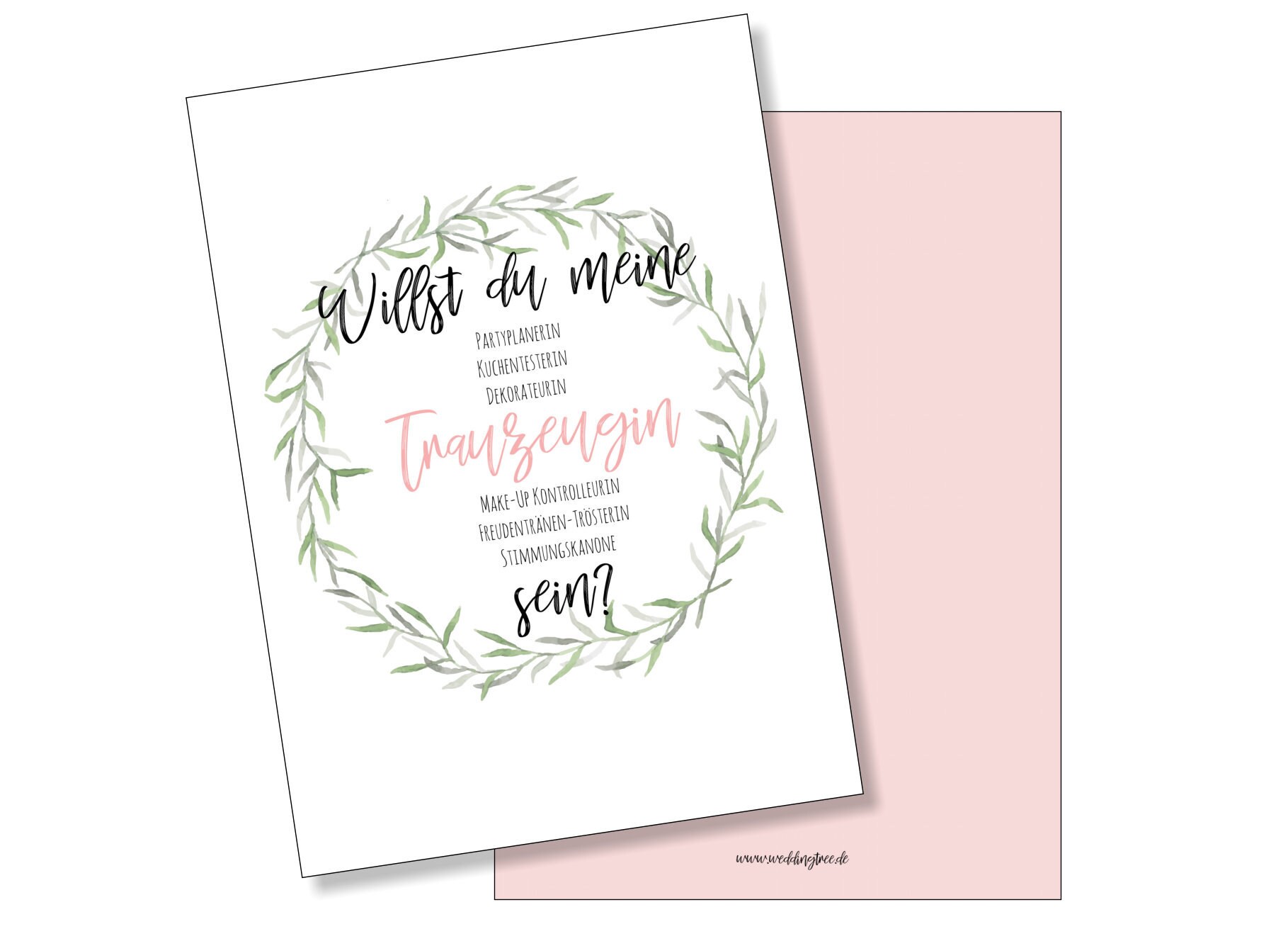 Postkarte Willst du meine Trauzeugin sein Karte zur Verlobung | Etsy