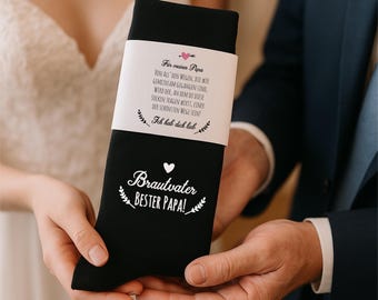 Socken für den Brautvater zur Hochzeit "Gegen kalte Füße", Geschenk