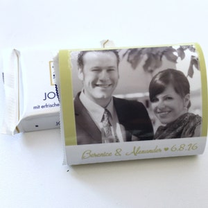 Personalized chocolate banderoles green image 4