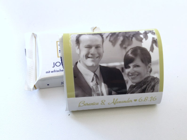 Personalized chocolate banderoles green image 4