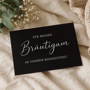 Postkarte für meinen Bräutigam am Hochzeitstag