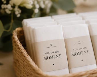 Tears of Joy Tissue Bands Wedding – Wedding Favors – Vintage Decor – DIY – Wedding Ceremony – Handmade