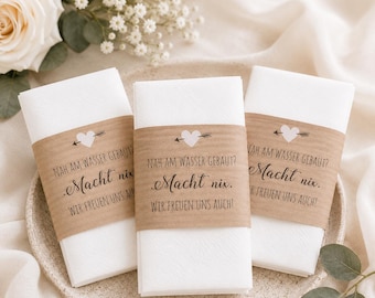 Wedding Tears of Joy Bands | Wedding Tissue Decorations | Tears of Joy Tissue Bands | Wedding Program | Wedding Favor