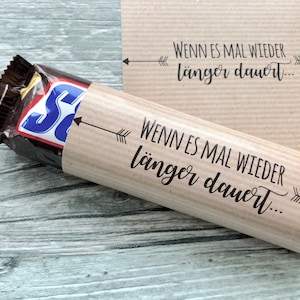 Fascette al cioccolato "Se ci vuole ancora più tempo" - carta kraft