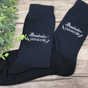 Socken für den Brautvater zur Hochzeit Gegen kalte Füße, Geschenk Bild 4