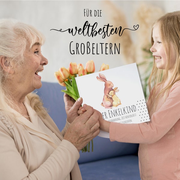 Babytagebuch, Unser Enkelkind, Erinnerungsalbum für Großeltern Geschenk zur Geburt