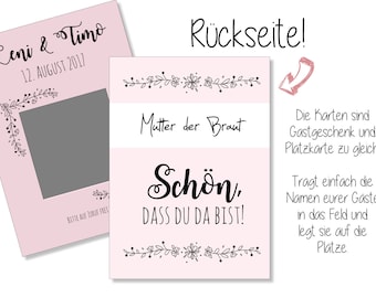 Scratch cards for the wedding - PERSONALISED