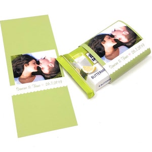 Personalized chocolate banderoles green image 1