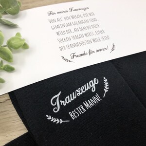 Chaussettes pour le témoin du mariage, cadeau pour le témoin image 3