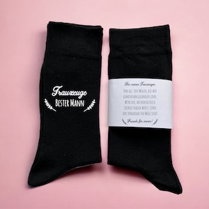 Chaussettes pour le témoin du mariage, cadeau pour le témoin image 1