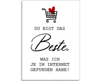 Postkarte Im INTERNET gefunden Valentinstag Geschenk Karte Valentinskarte Postkarte Liebe Tinder