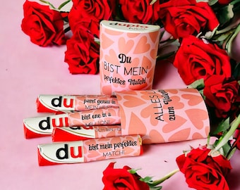 Geschenk Valentinstag Download: 27 Duplo Banderolen