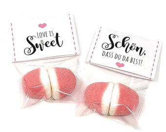 Wedding guest gift “Love is sweet”