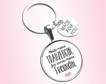 Keychain for the best maid of honor - Girlfriend
