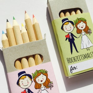 結婚式用の色鉛筆、結婚式の記念品、結婚式の子供たち、結婚式の記念品、結婚式の塗り絵