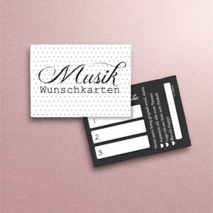 Musikwunschkarten für die Hochzeit