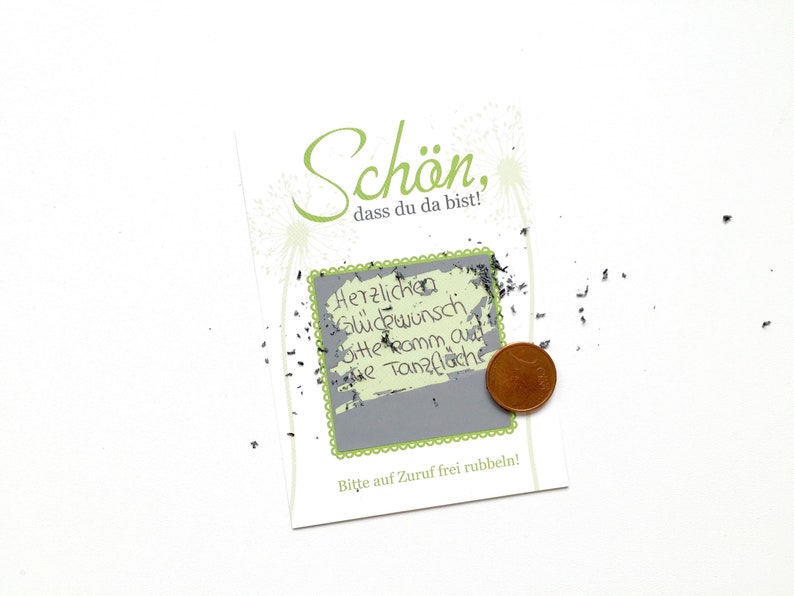 Rubbelkarten zur Hochzeit Schön dass du da bist Etsy.de