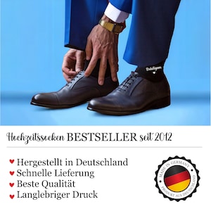 Socken für den Brautvater zur Hochzeit Gegen kalte Füße, Geschenk Bild 10