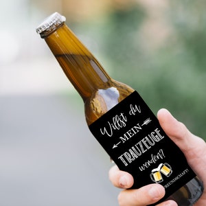 Bottle label for the best man Will you be my best man image 1