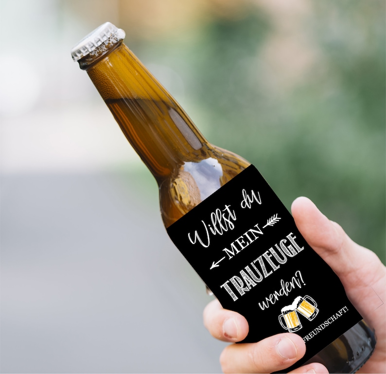 Bottle label for the best man Will you be my best man image 1