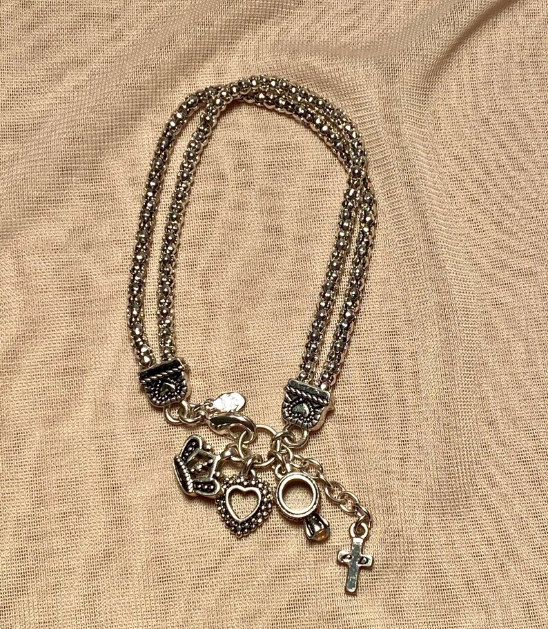 PREMIER DESIGNS Double Strand Charm Bracelet
