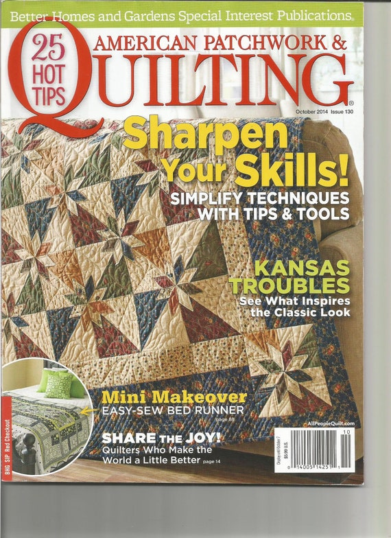 American Patchwork Quilting Magazine De Stash 3 Issues Etsy