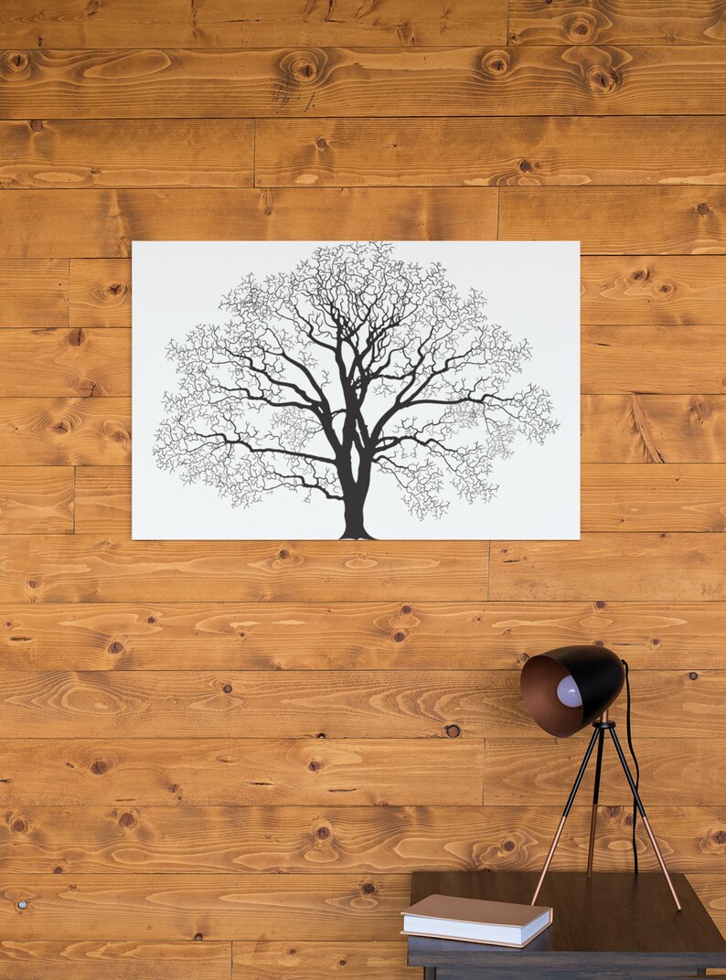 3 Panel Wall Art Tree Art Bird Art 3 Piece Art Set Living Etsy