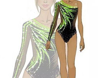 Rhythmic gymnastics leotard