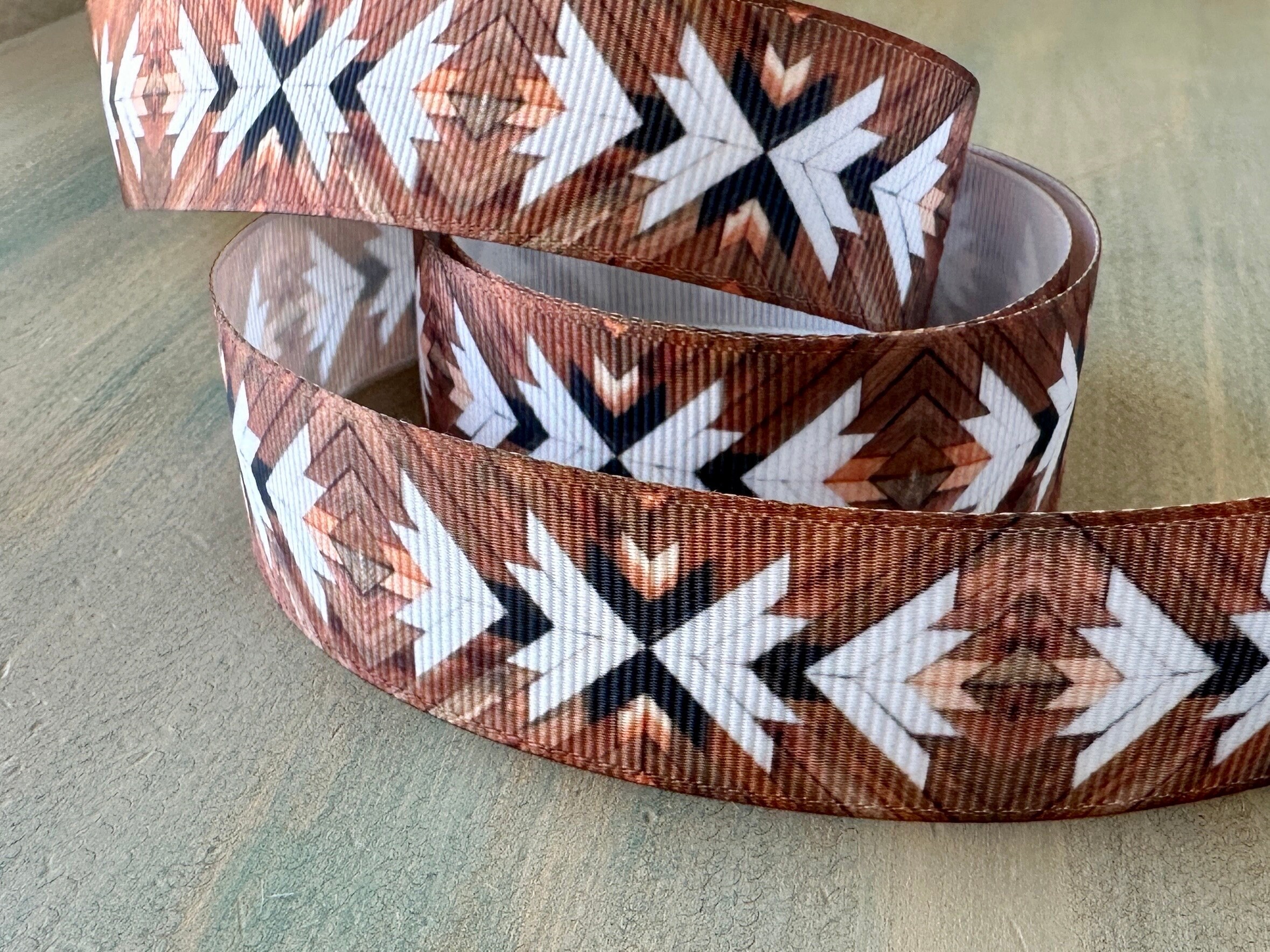 Tribal Journey Brown Grosgrain Ribbon 10mm 16mm 25mm - Etsy