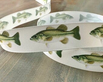 Fishing Ribbon Grosgrain 16mm 22mm