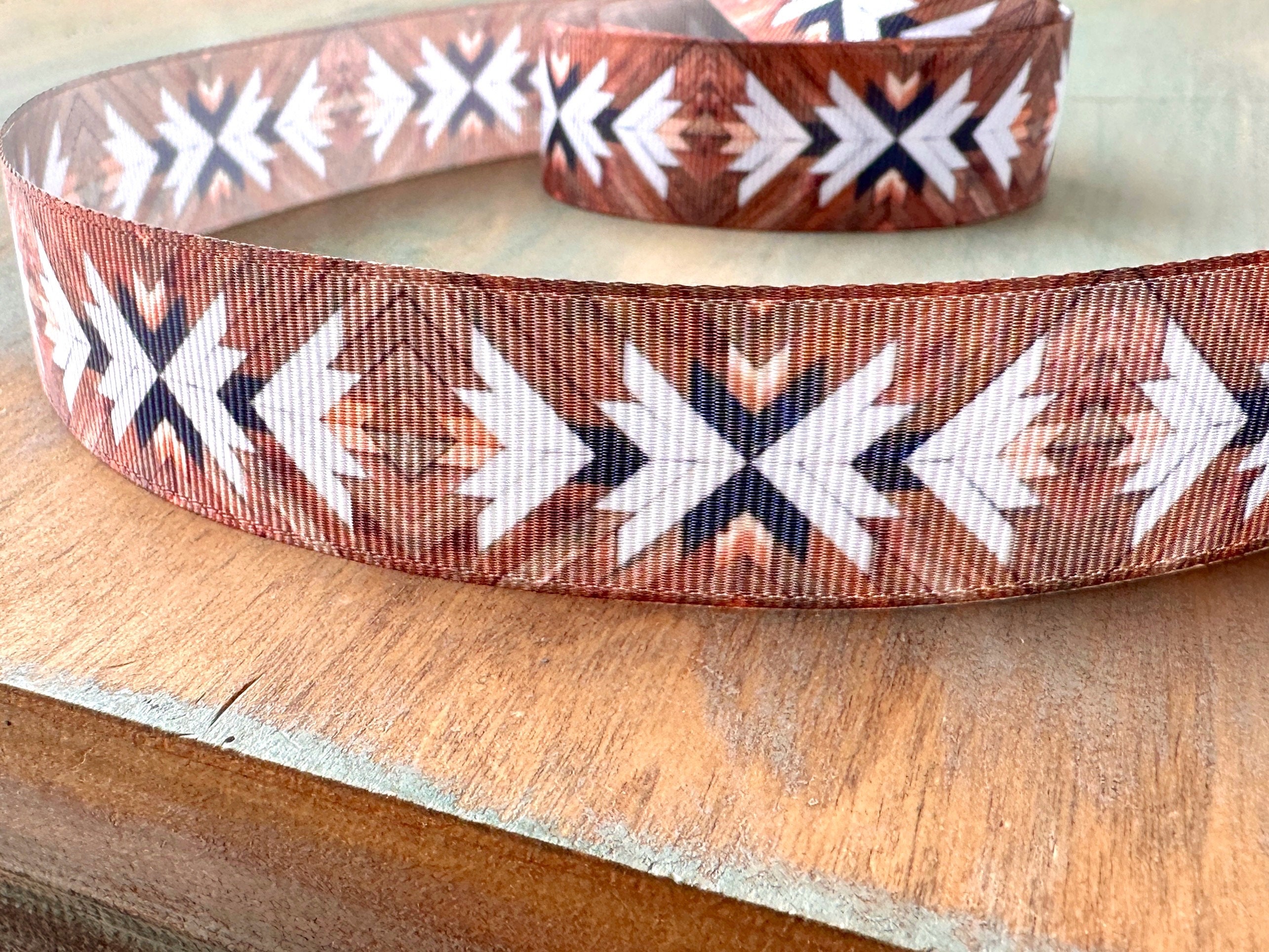 Tribal Journey Brown Grosgrain Ribbon 10mm 16mm 25mm - Etsy