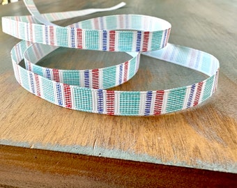 Pastel Spaces Grosgrain Ribbon 10mm Red White Blue Ribbon Fourth of July Gift Wrap Ribbon Trim Independence Day Party