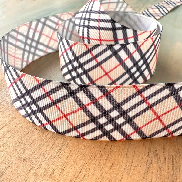 Furberry Grosgrain Ribbon 16mm 25mm 38mm Brown Paid Ribbon Posh Trim for Fall Bouquets Gift Wrap Dog Collar Decoration