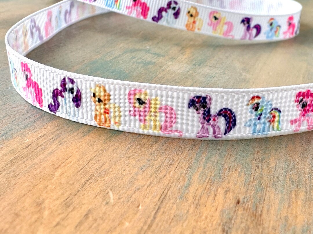 Pony Grosgrain Ribbon 10mm Little Horse Ribbon Rainbow Colors Spring ...