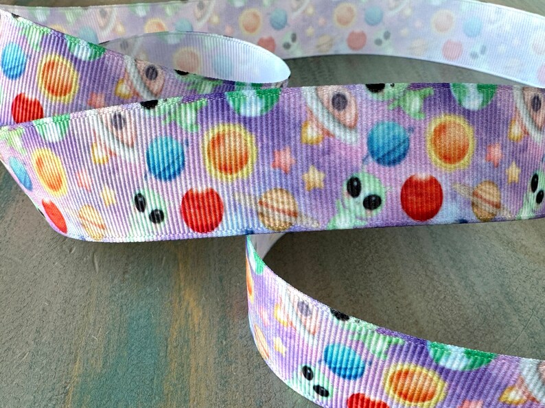 Martian Planet Aliens Grosgrain Ribbon 25mm - Etsy