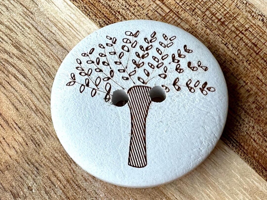 Tree of Life Buttons 30mm Width, 2 Eye (5 Piece Set) - Etsy