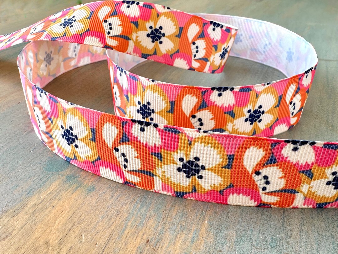 Sweetgrass Ribbon Sweet Floral Grosgrain Ribbon 16mm 25mm - Etsy