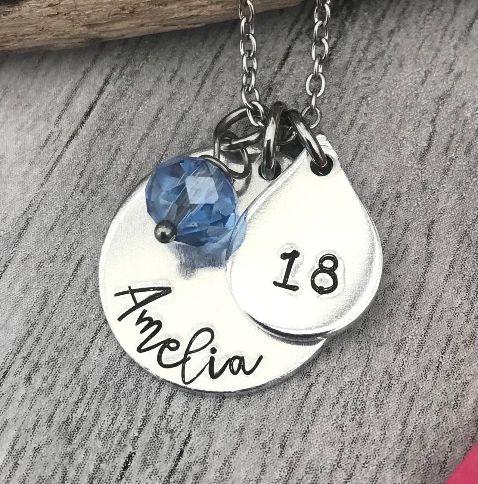 Personalised 18th Birthday Necklace Name Necklace 18th T Etsy