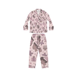 Cozy Women's Satin Pajamas, Stylish Sleepwear, Gift for Her, Holiday PJs, Comfortable Lounge Set, Relaxation Outfit