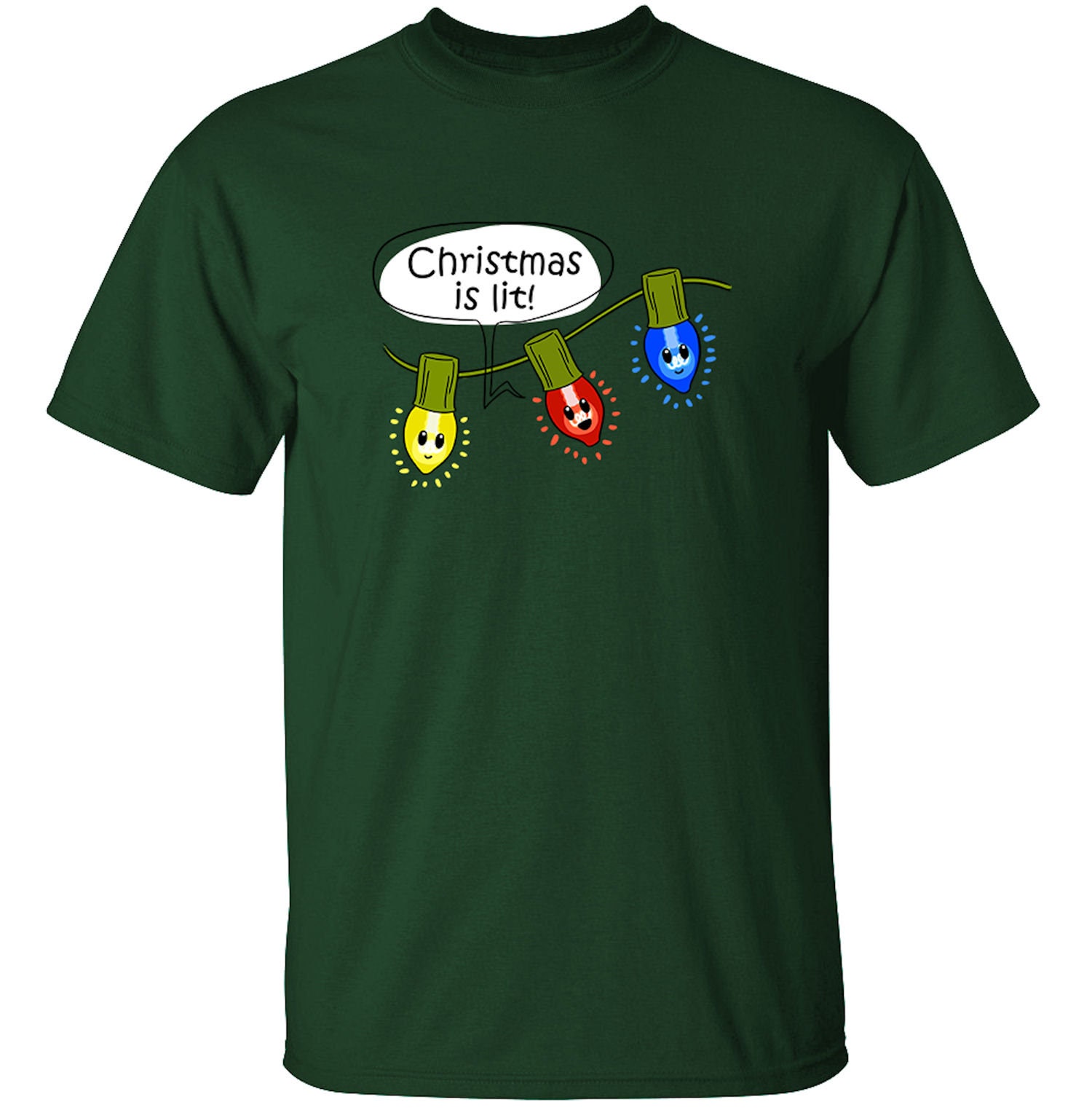 Christmas Lights Unisex T Shirt from TeeRexTee | Etsy