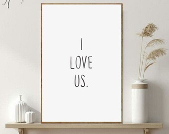 I Love Us Print | Etsy