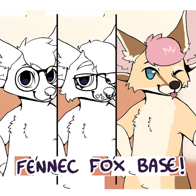 Fox Fursona Ref Sheet Etsy