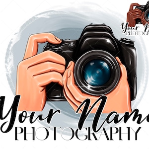 Custom Photography Logo, Photographer Logo, Premade Photography Logo Design, PNG Camera Logo, Photography Logo, Custom Logo Photography Logo